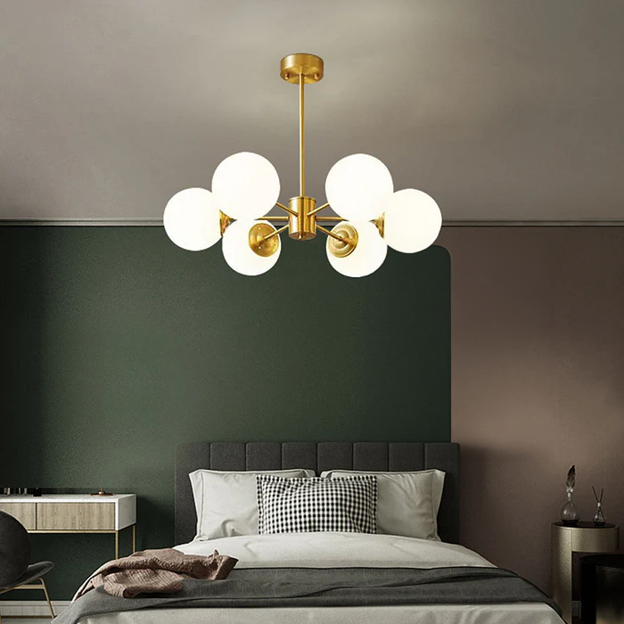Gold Luxury Brass Chandelier Light For Bedroom
