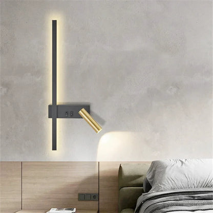 Bedroom Wall Lamp with Reading Light