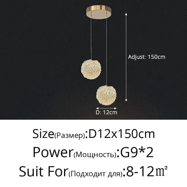 Modern Crystal Ball Chandelier Light