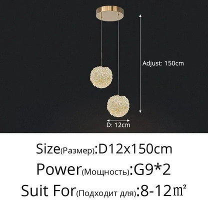 Modern Crystal Ball Chandelier Light