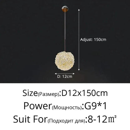 Modern Crystal Ball Chandelier Light